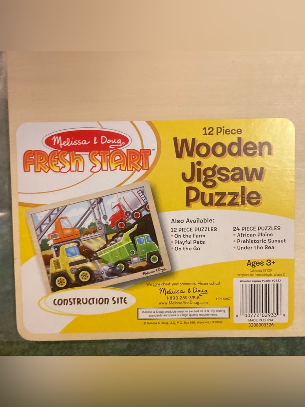 Lot/Bundle 3 Melissa & Doug Wooden Puzzles 12-48 pc Age 3-4+ Construction Pirate - Picture 3 of 10